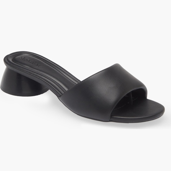 open edit Shoes - Black Women's Slide Sandals